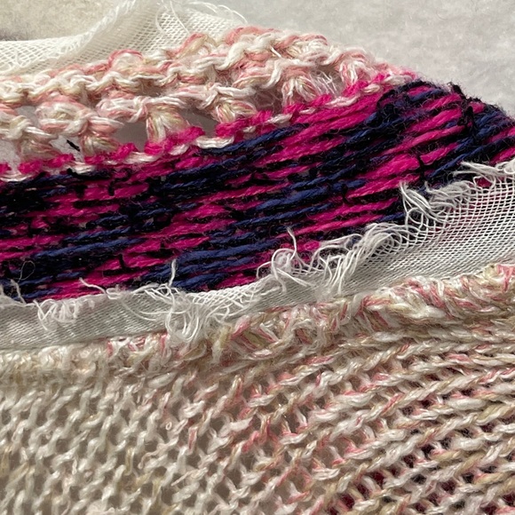 Free People White and Pink Patterned Cardigan - Picture 9 of 9